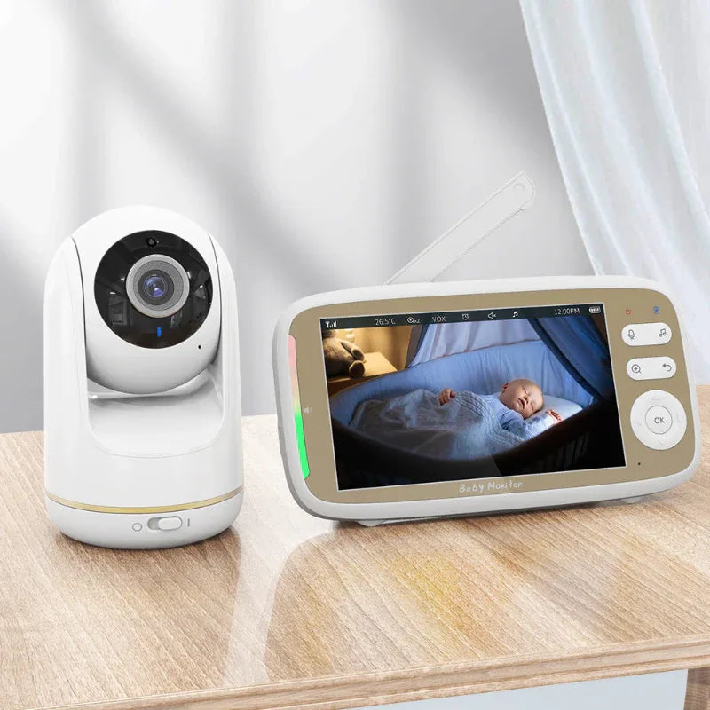 12.7cm/5 Inch HD 720p Baby Voice Intercom Monitor