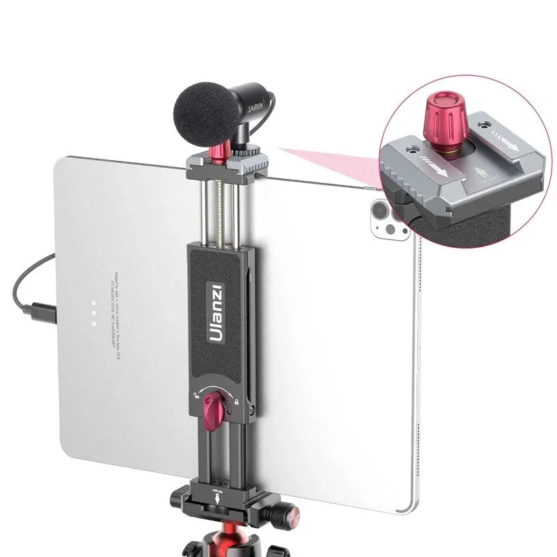 Ulanzi U-Pad III Tablet Clamp Fäste - hållare Padda till 1/4" skruv - Aluminium