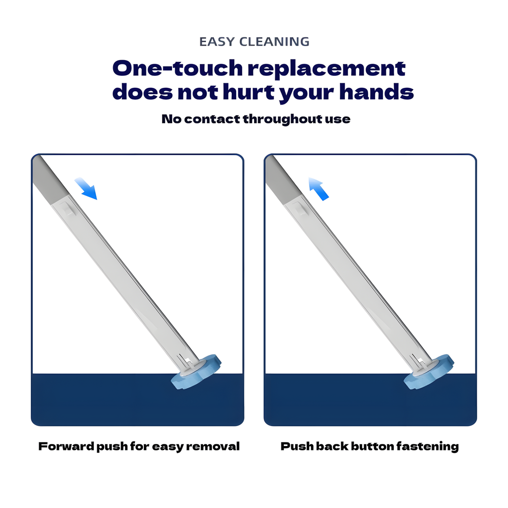 Disposable Head Toilet Cleaning Brush