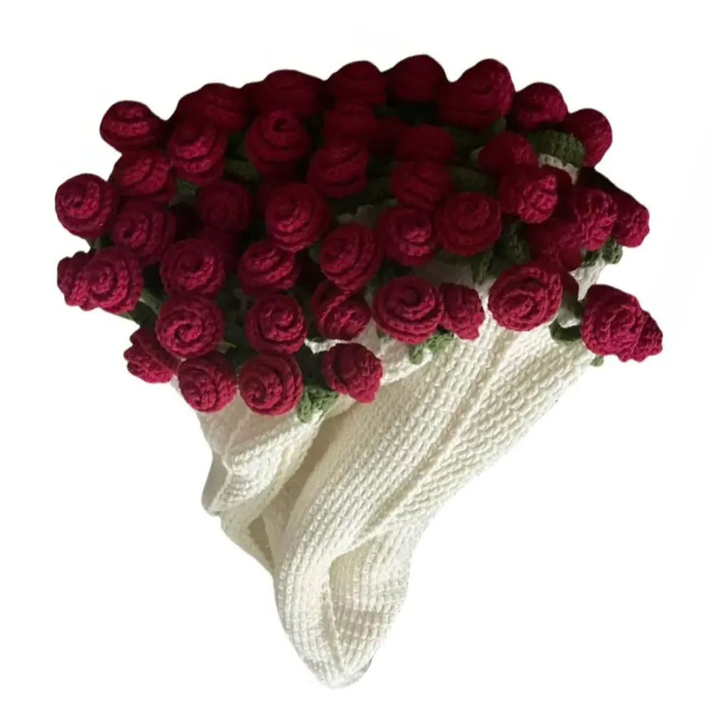 Crochet Rose Bouquet Blanket