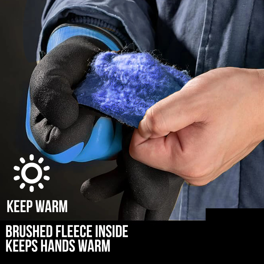 Fleece-Lined Winter Work Gloves