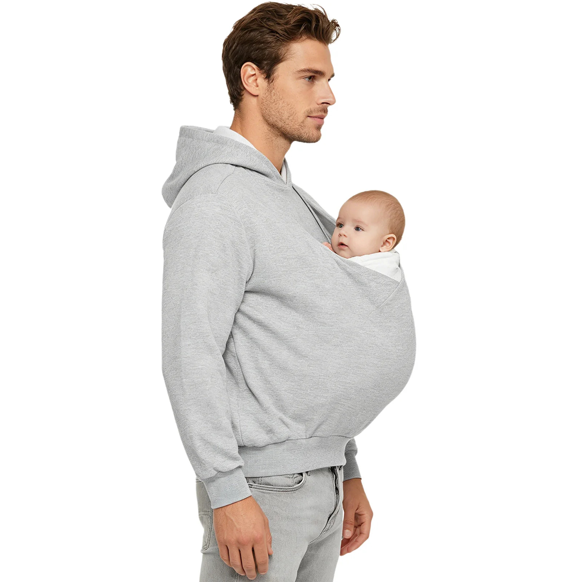 Men's Baby Pouch Hoodie