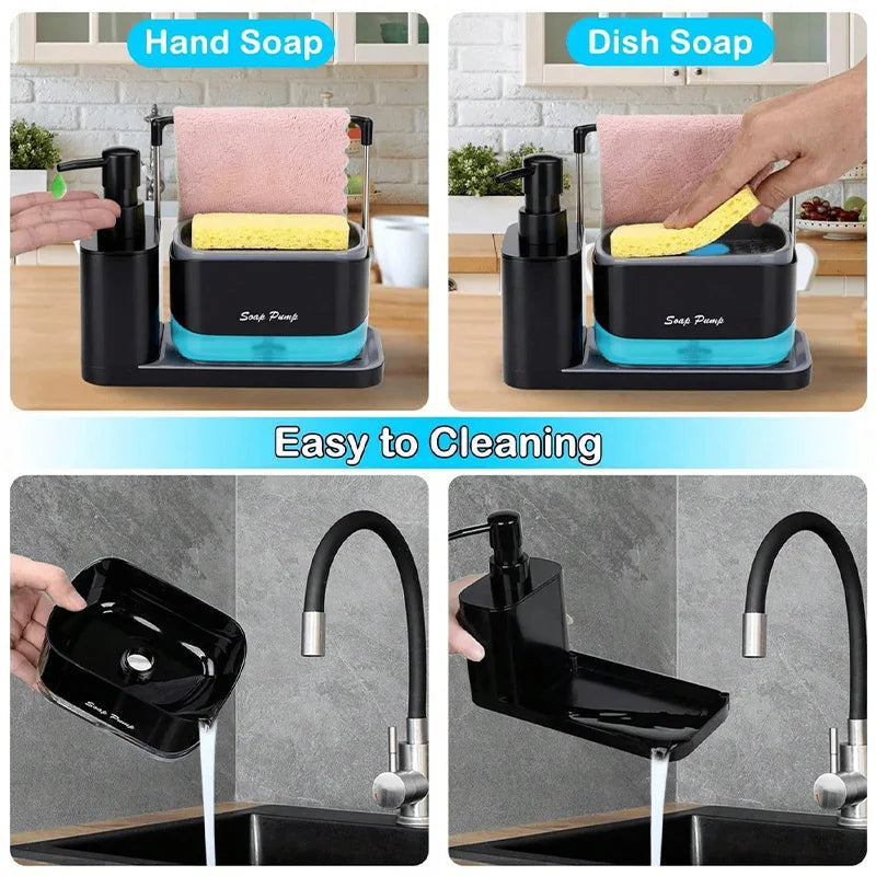 5-in-1 Hand- und Geschirrspülseifenspender-Set