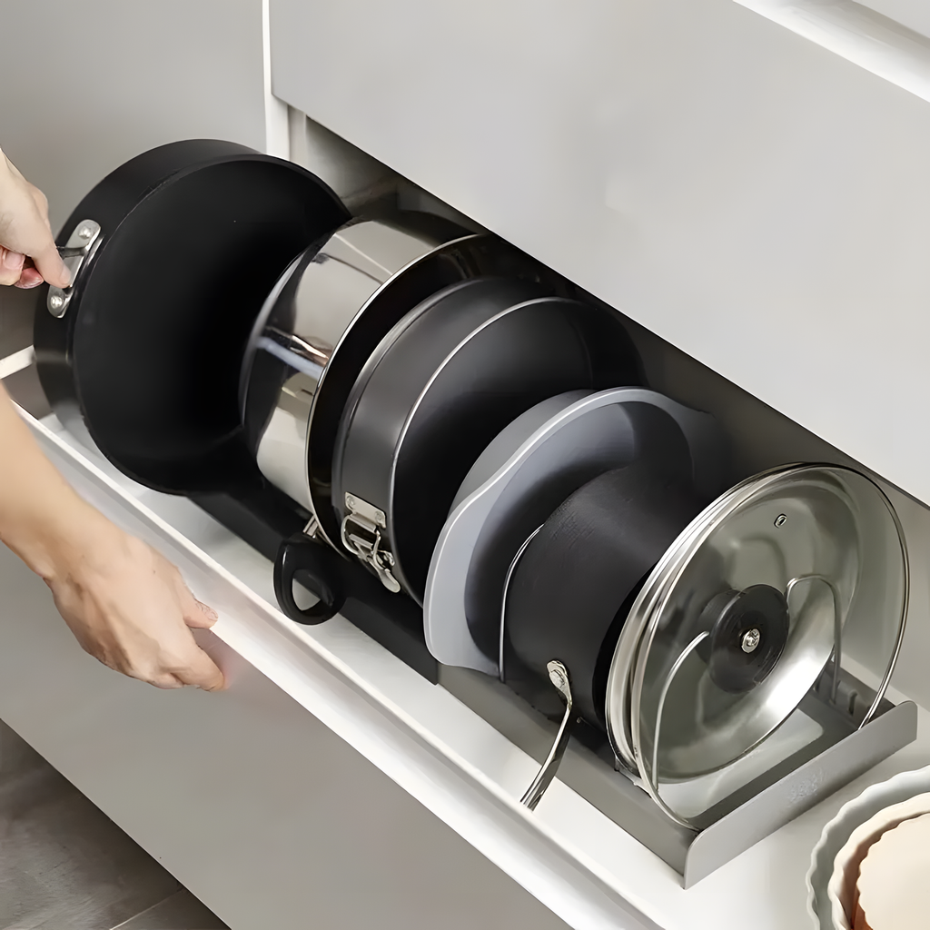 Adjustable Pot Lid Rack