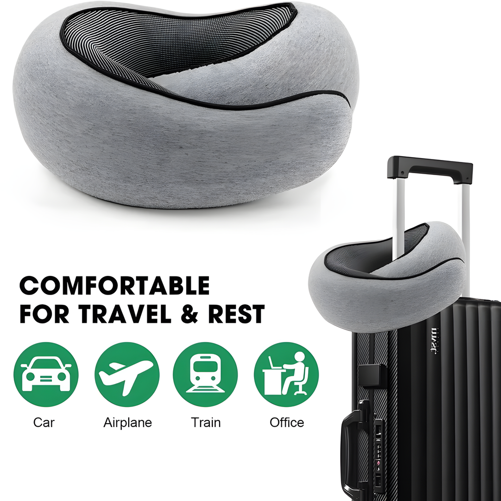 Travel Neck Pillow with Storage Bag