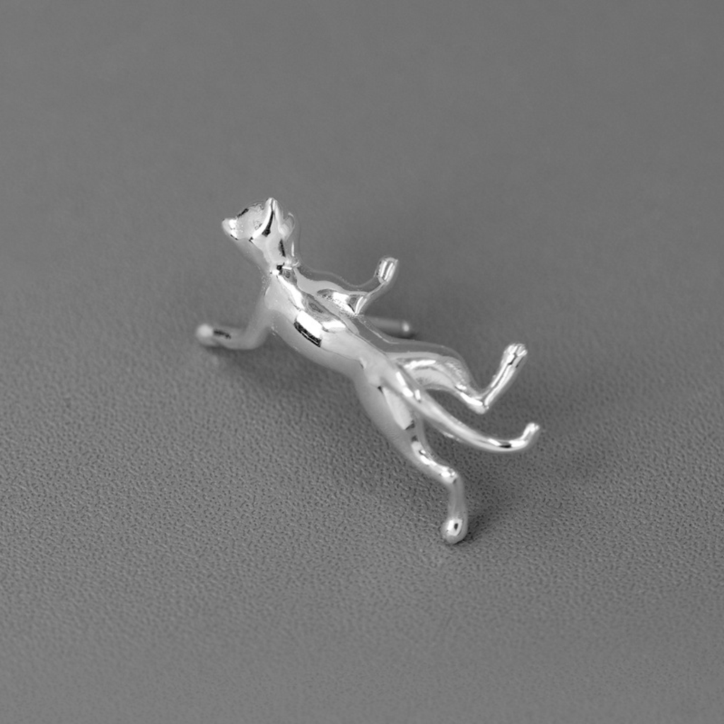 Climbing Cat Brooch
