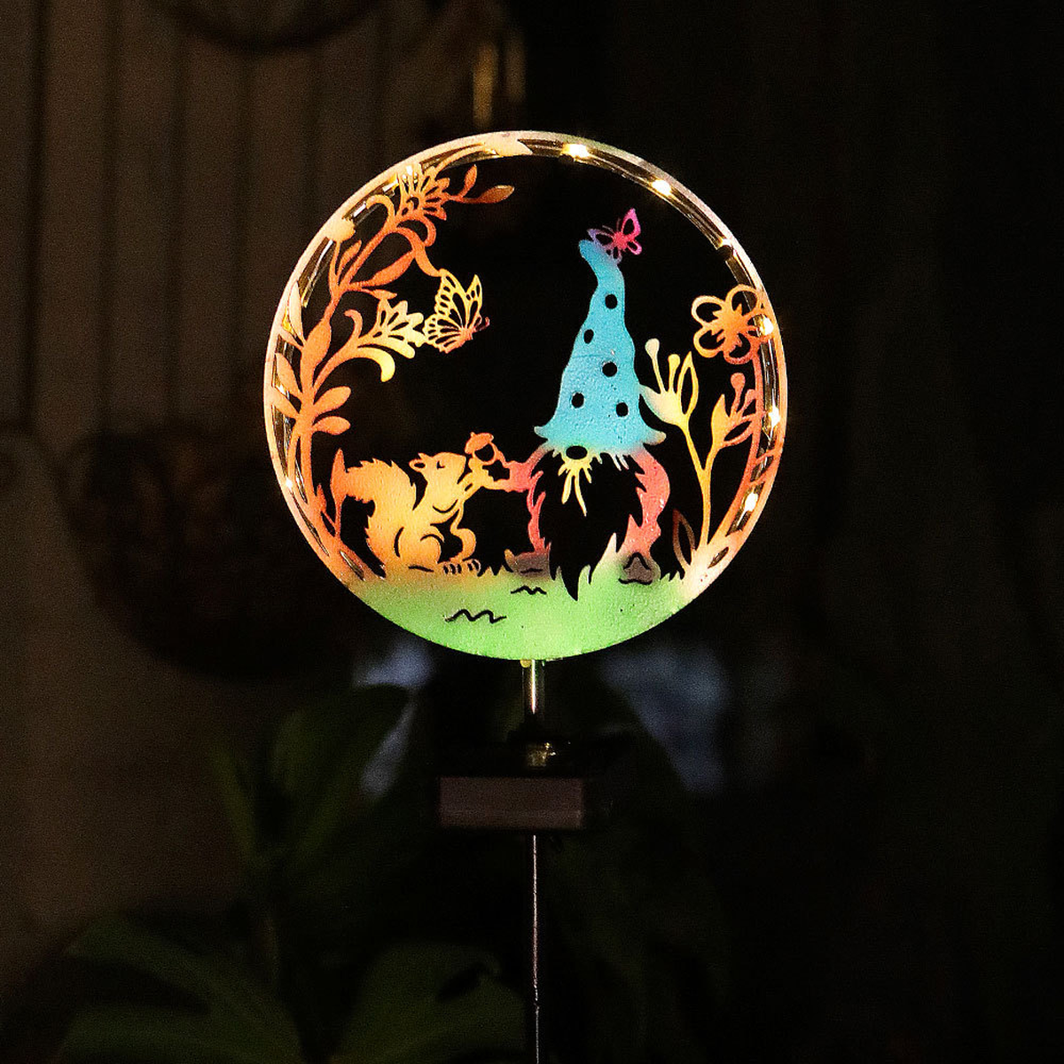 Animal Silhouette Solar Garden Stake