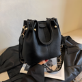 Wide-Strap Bucket Bag