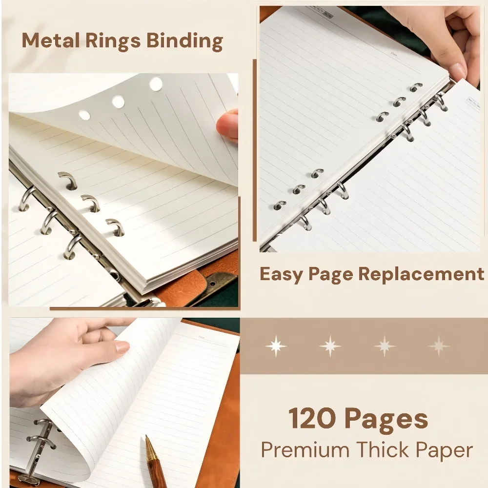 Vintage Loose Leaf Notebook