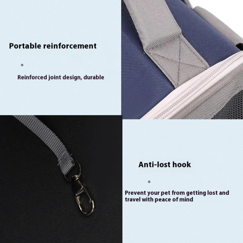 Expandable Breathable Comfortable Dog Cat Pet Backpack