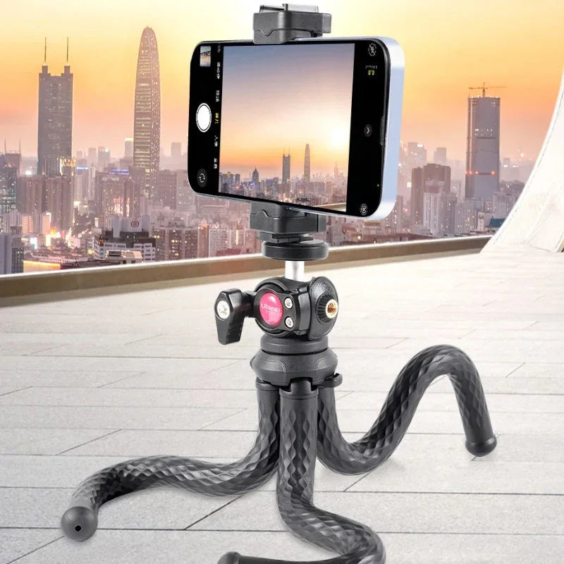 Ulanzi FT-01 Tripod flexibelt 360 grader kulledshuvud 1/4" skruv / Mobilhållare / Tillbehörssko - Bläckfisk