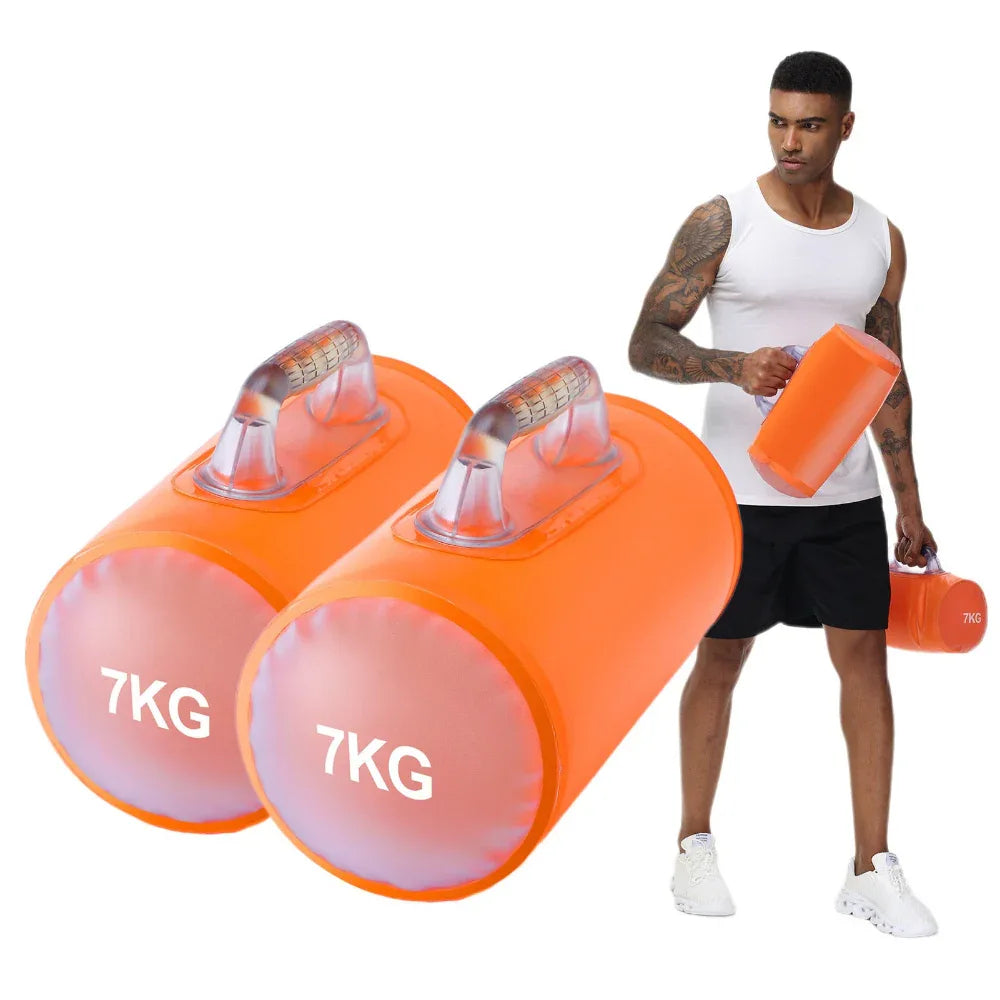 7kg Portable Foldable Water Filled Fitness Strength Dumbbells
