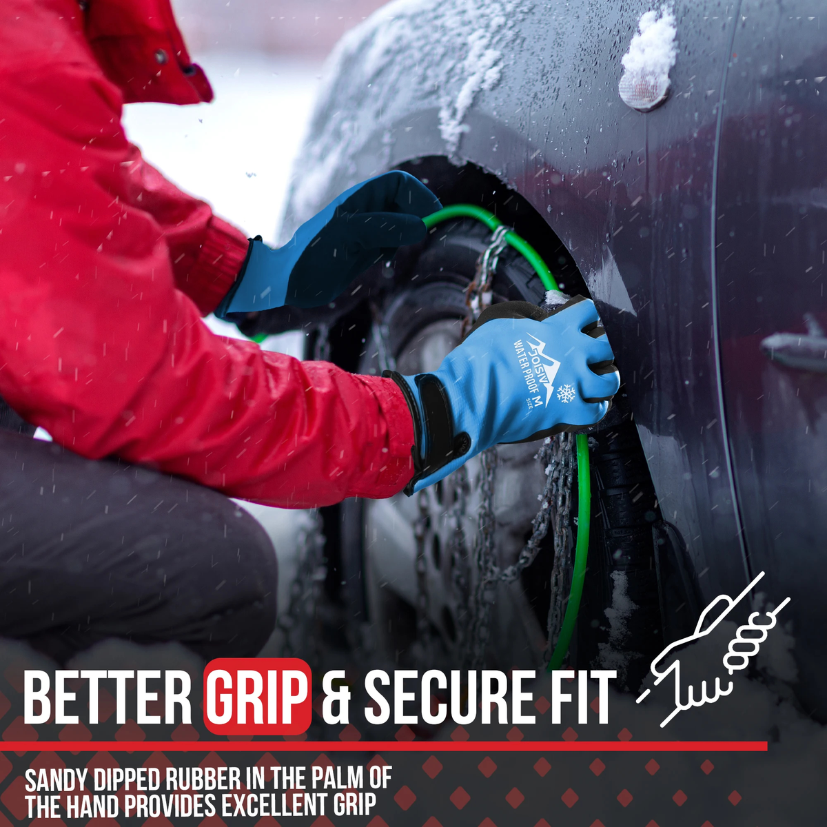 Fleece-Lined Winter Work Gloves