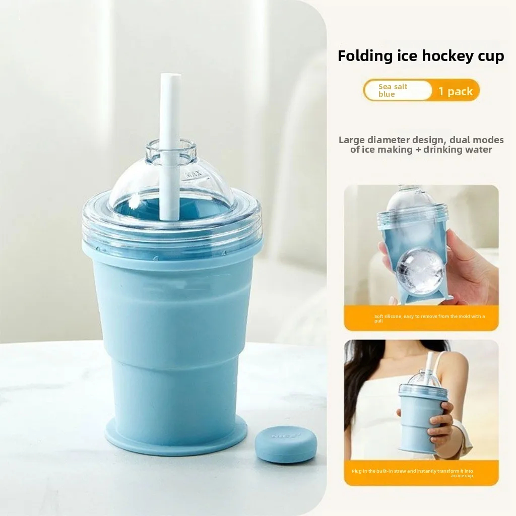Foldable Silicone Ice Maker Cup