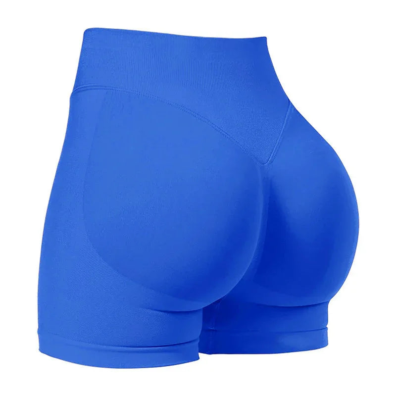 Tight High Waist Hip Raise Short Yoga Pants Seamless And Breathable Quick-Drying Booty Shorts