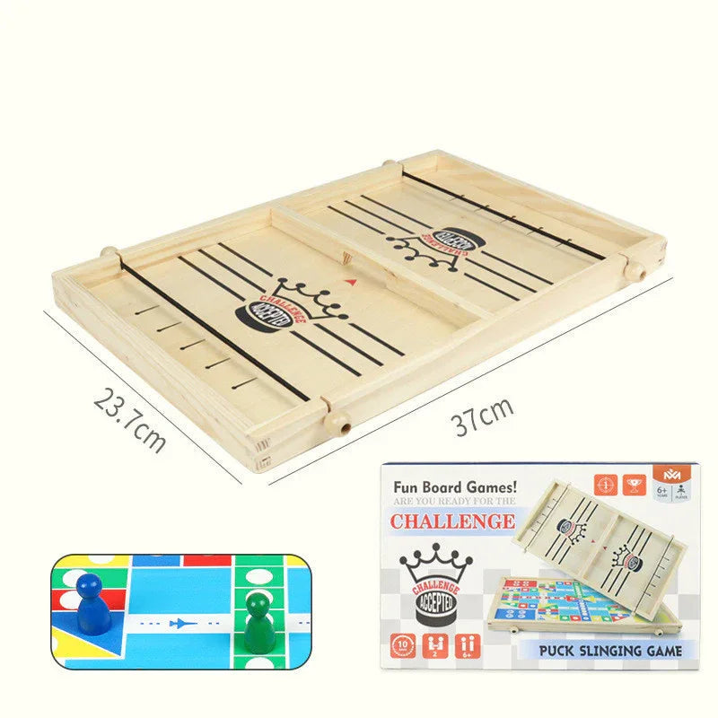 Funny Puck Slinging Board Game
