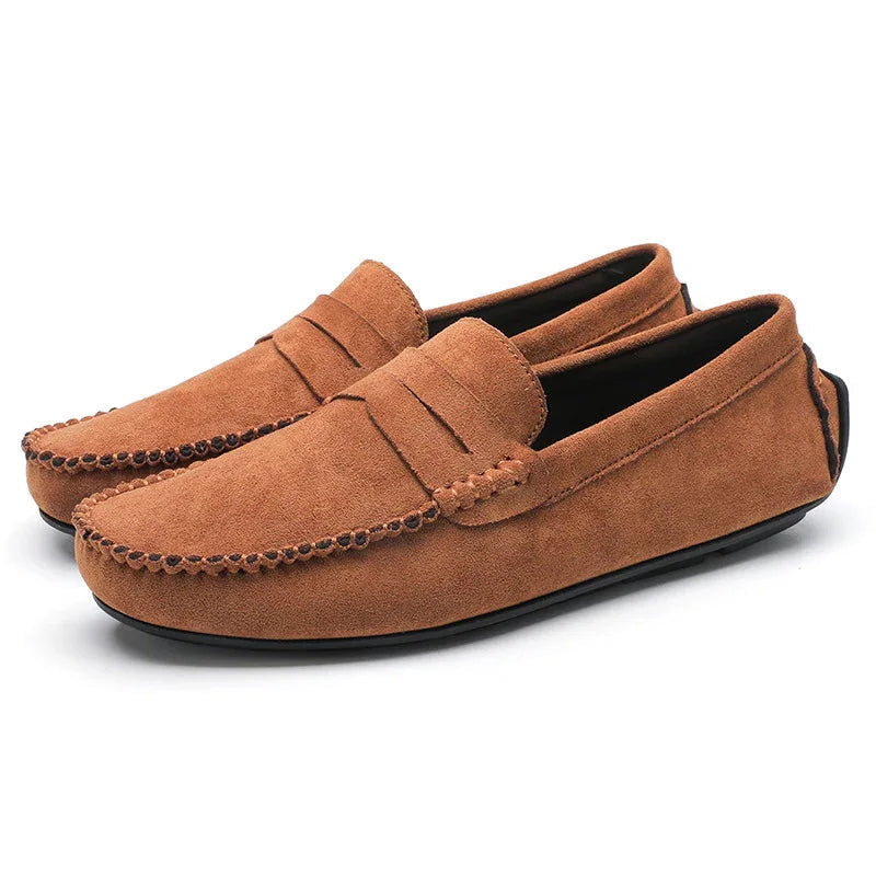 Men's Shoes Leather Slip-On Breathable Loafers