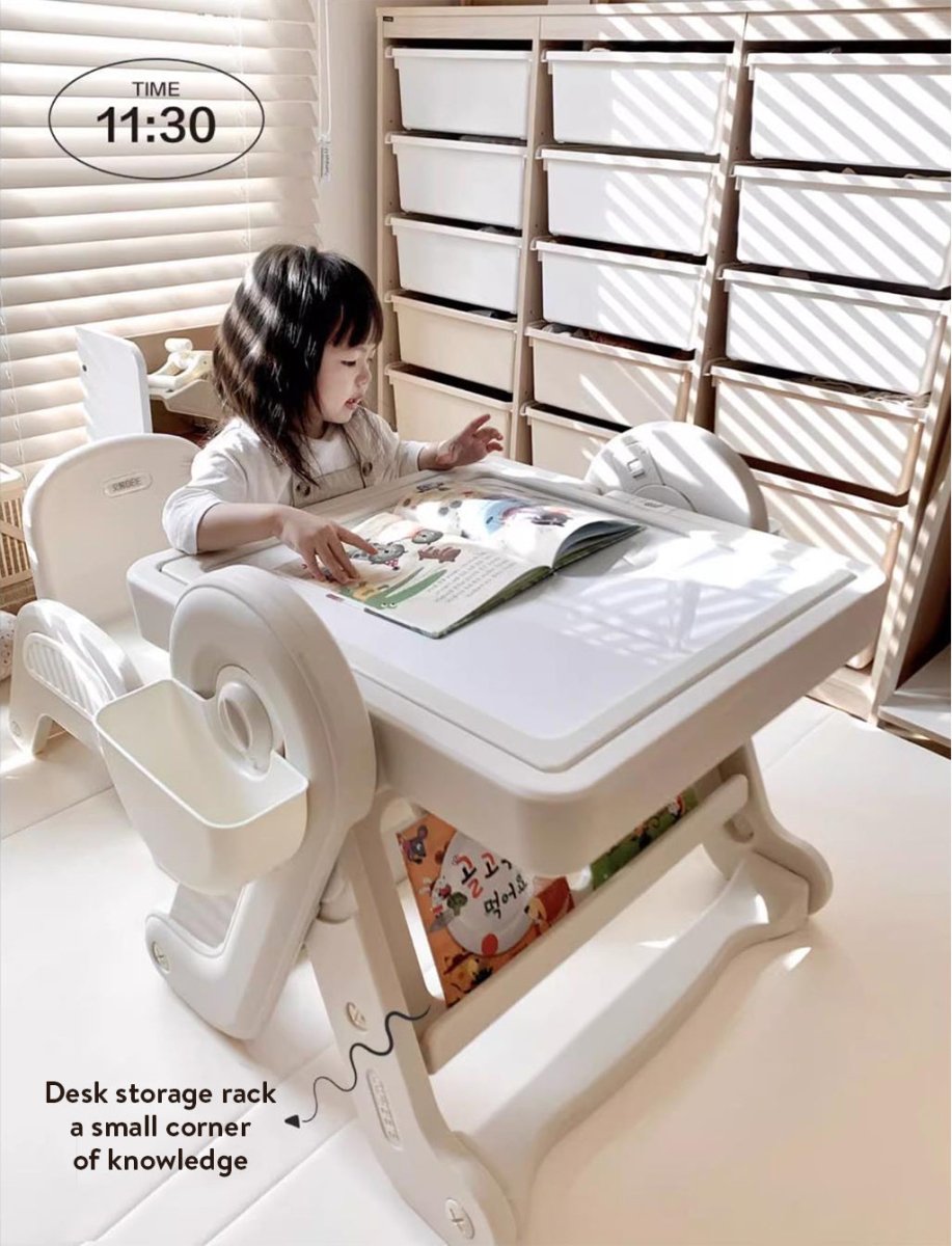 8-In-1 Artist Early Education Building Block Table & Chair Set-2