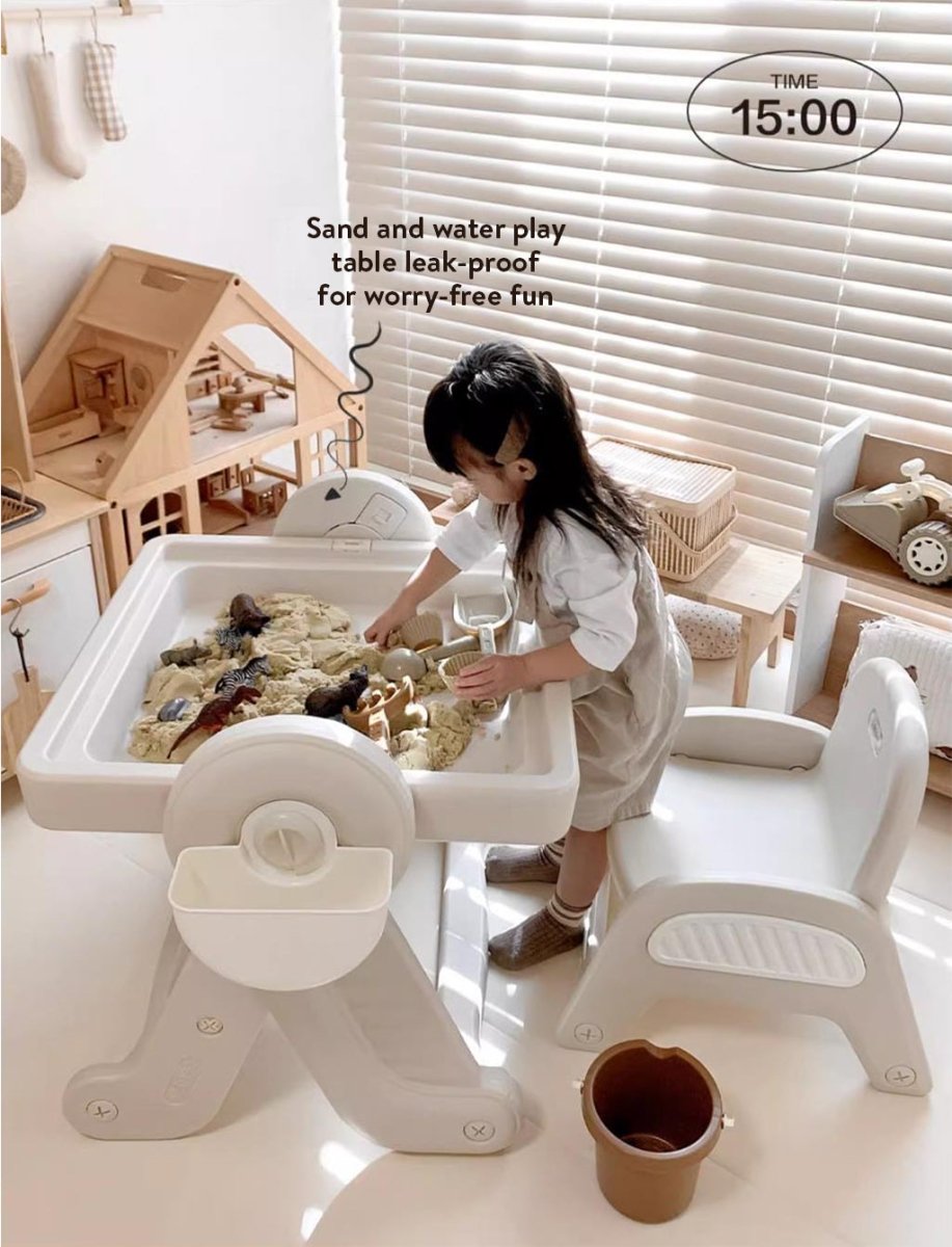 8-In-1 Artist Early Education Building Block Table & Chair Set-3