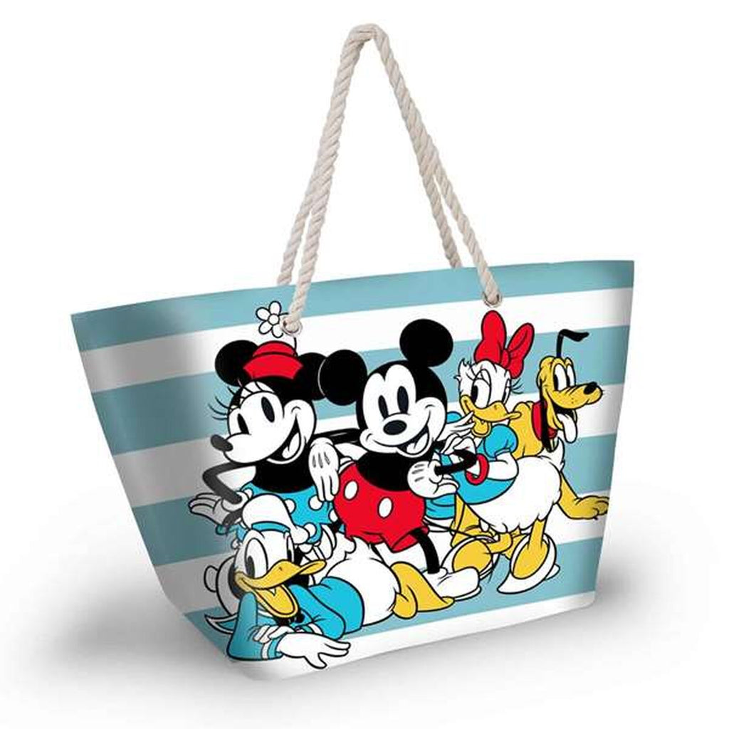 Strandväska Mickey Mouse, flerfärgad, rymlig