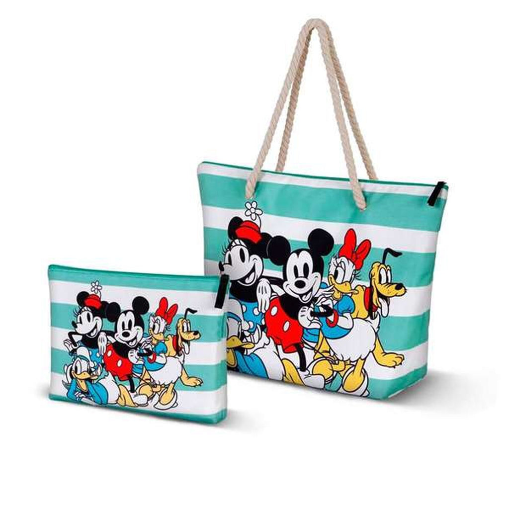 Strandväska Mickey Mouse, flerfärgad, rymlig