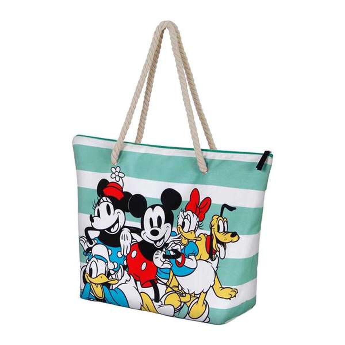 Strandväska Mickey Mouse, flerfärgad, rymlig