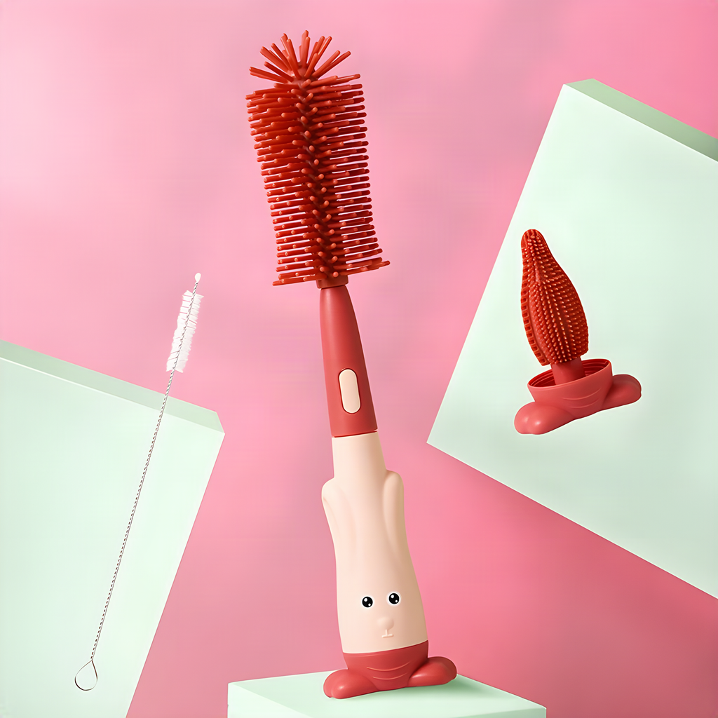 Silicone Bottle Cleaning Brush Set