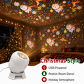 Ocean & Christmas Projection Night Light