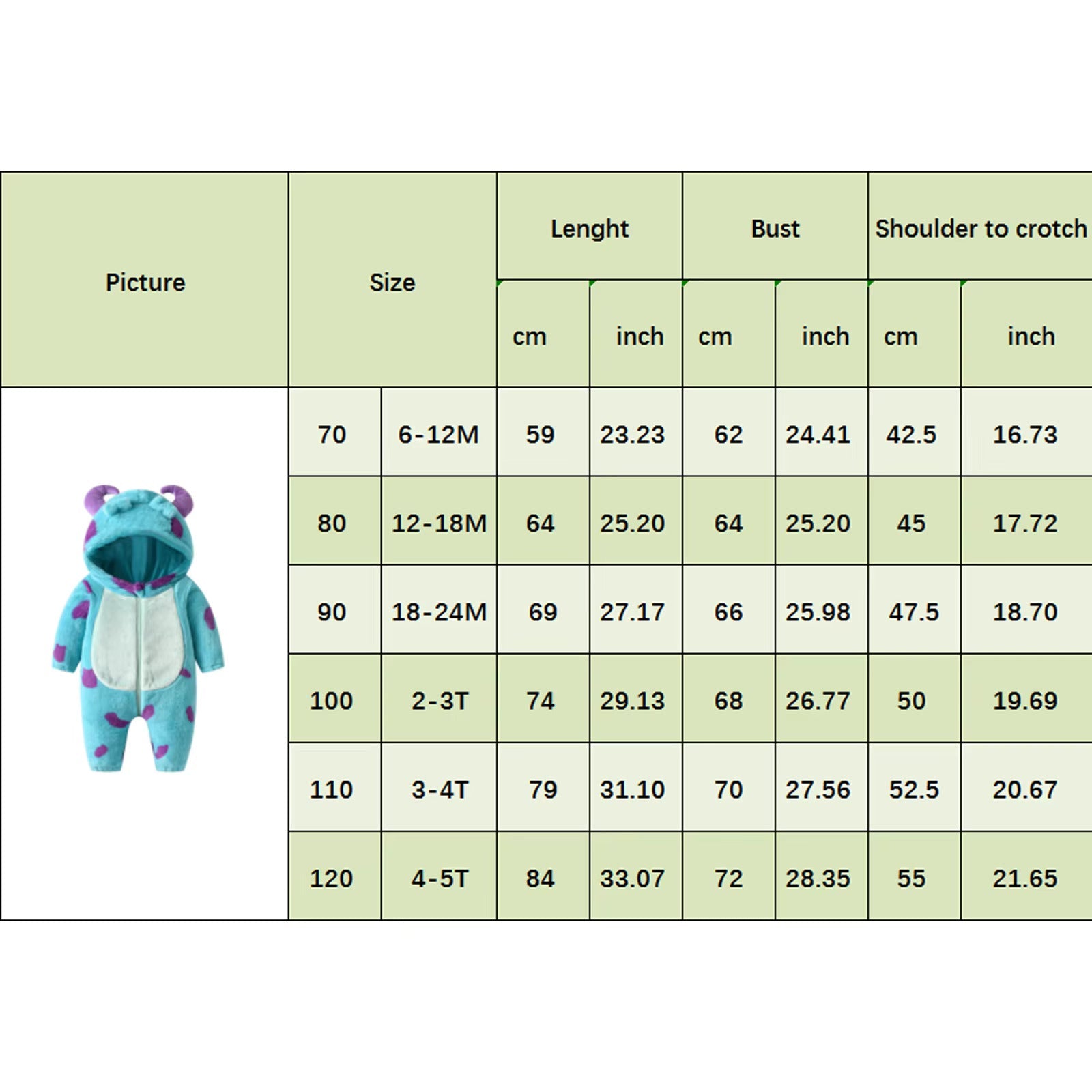 Baby Hooded Fleece Jumpsuit