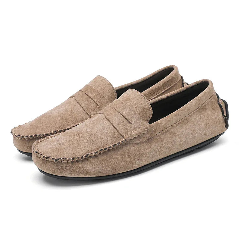 Men's Shoes Leather Slip-On Breathable Loafers