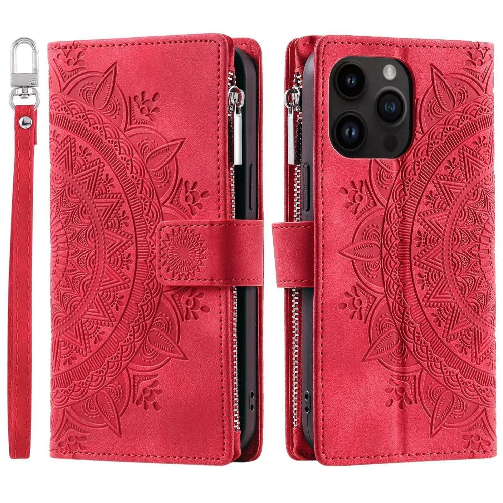 Imitation Leather Mobile Phone Protective Shell & Wallet In One