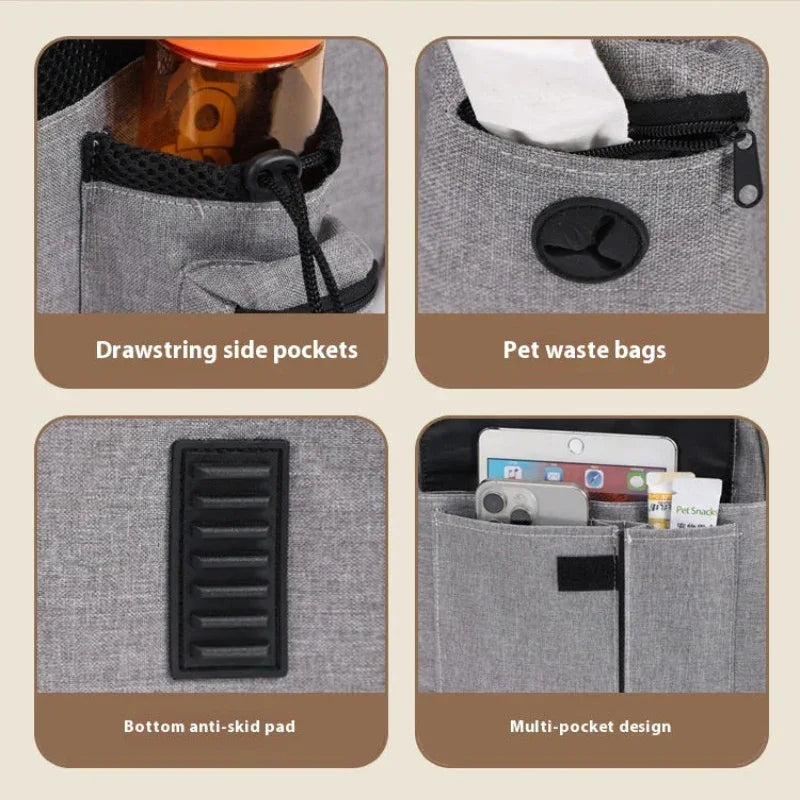 Expandable Spacious Breathable Pet Cat Dog Bag Backpack