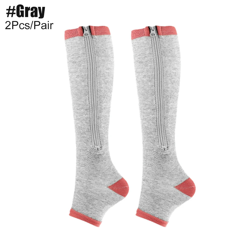 Zipper Compression Socks