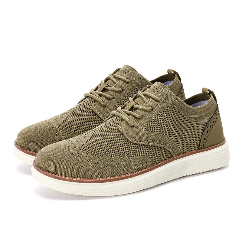 Outdoor Fly Woven Mesh Hiking Versatile Men's Casual Shoes