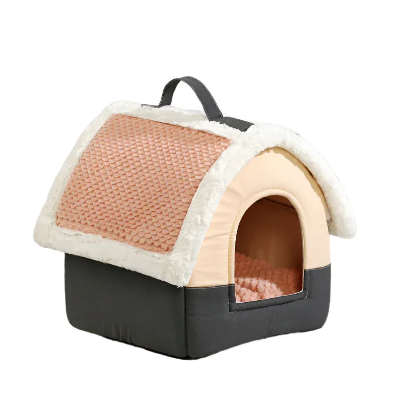 Foldable Pet Cat Dog House Kennel Sofa Bed Mat For Small And Medium Dogs, Cats, And Other Pets of Similar Size
