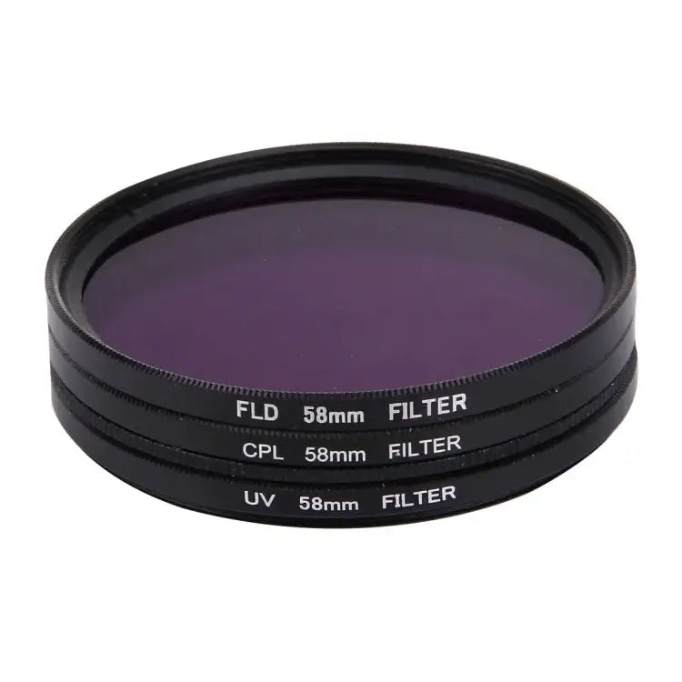 JUNESTAR 3-i-1 58mm Filterset (CPL + UV + FLD) till GoPro & Xiaomi Yi