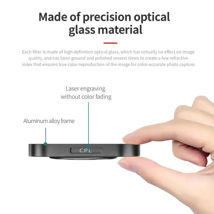 STARTRC 4 i 1 ND8 ND16 ND32 CPL Filter till GoPro HERO13 Black /12 Black /11 Black /10 Black /9 Black