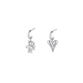 BELONG Hearty Bear Silver Earrings-0