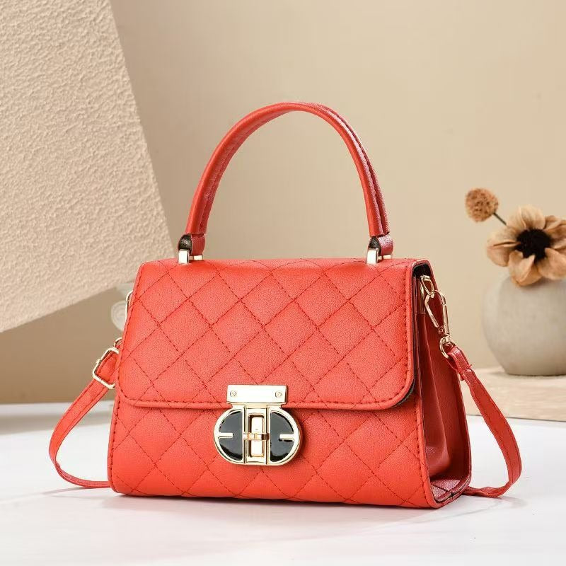 Elegant Handväska med Lås – Klassisk & Lyxig Design