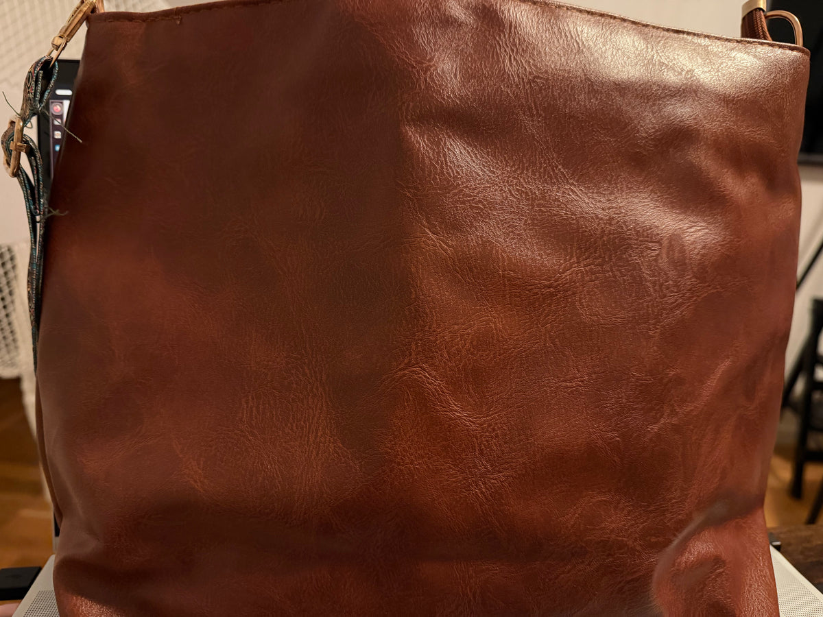 Soft leather crossbody bag