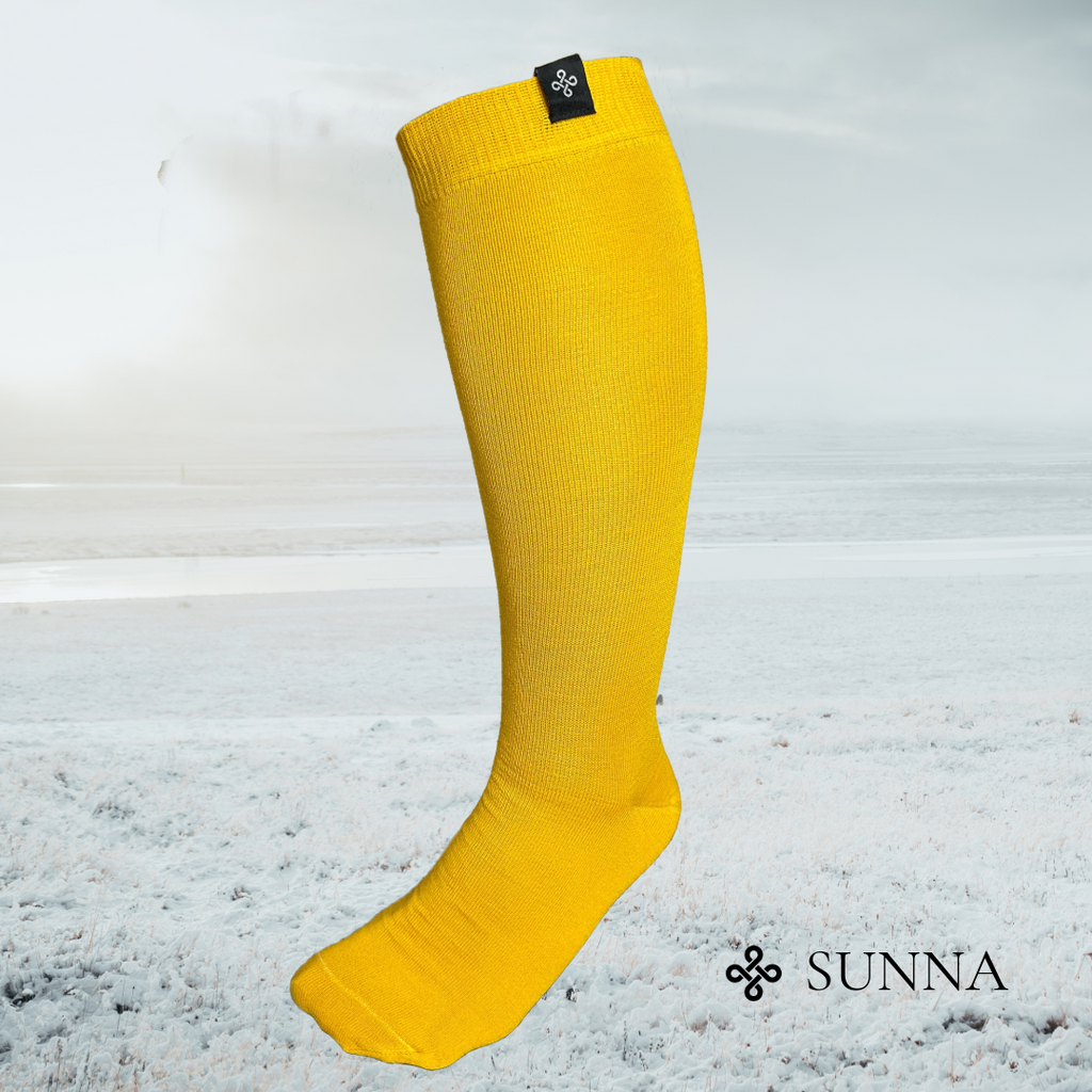 Ridstrumpa Allround Sunna Gul 75% Merinoull