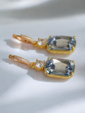 Blue crystal earrings