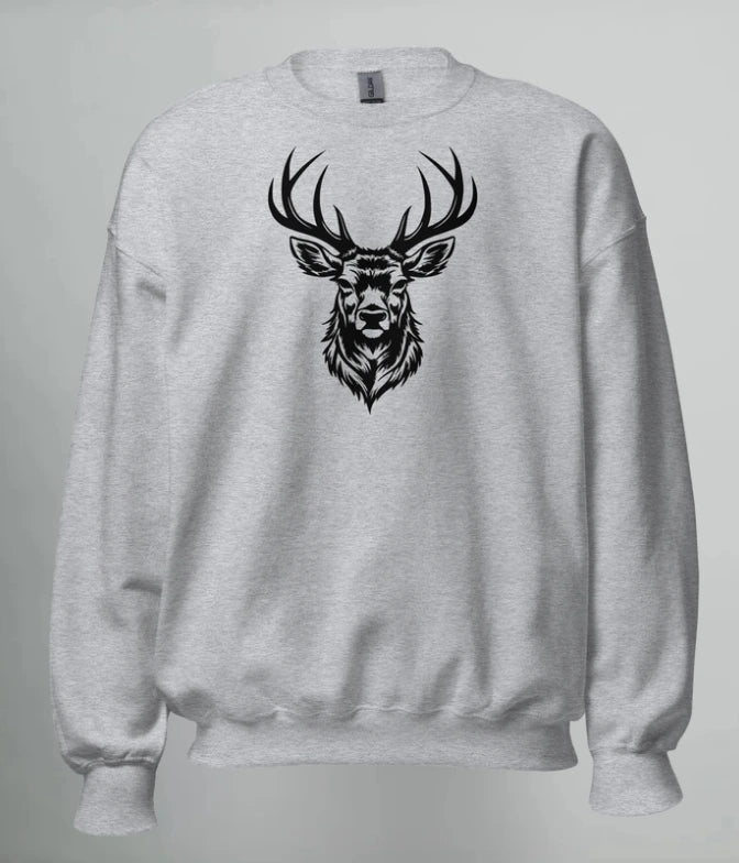 SWEATSHIRT BLACK DEER