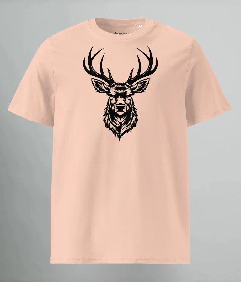 T-SHIRT BLACK DEER