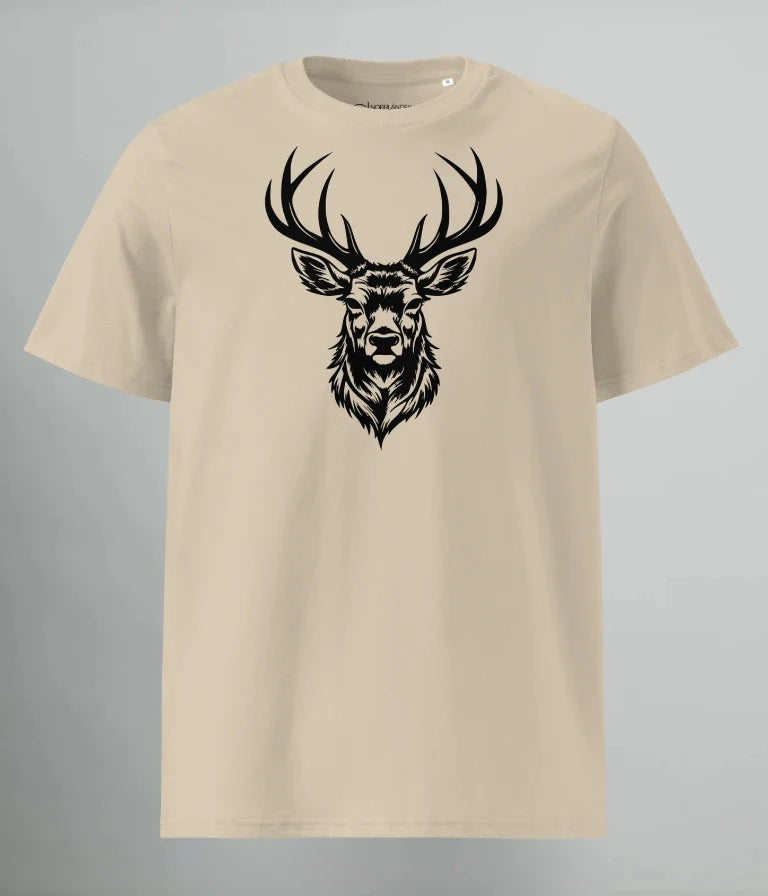 T-SHIRT BLACK DEER