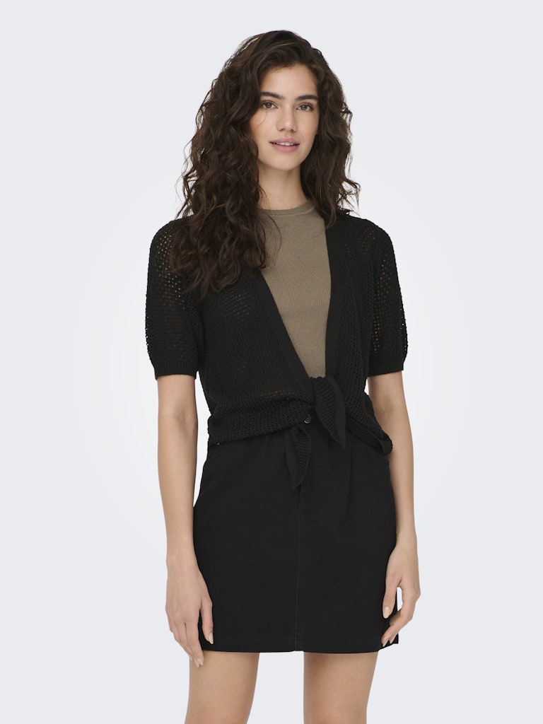 MEHEDI 2/4 KURZE STRICKJACKE