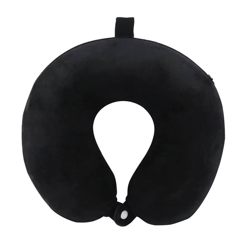 Nackkudde i memory foam, ergonomisk U-design, tvättbart överdrag