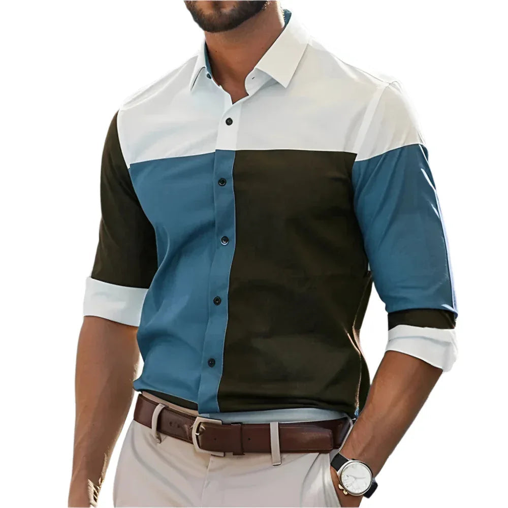 Fashion Personality Single Breasted All-Matching Shirt Men