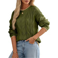 Women's Fashion Round Neck Multicolor Top