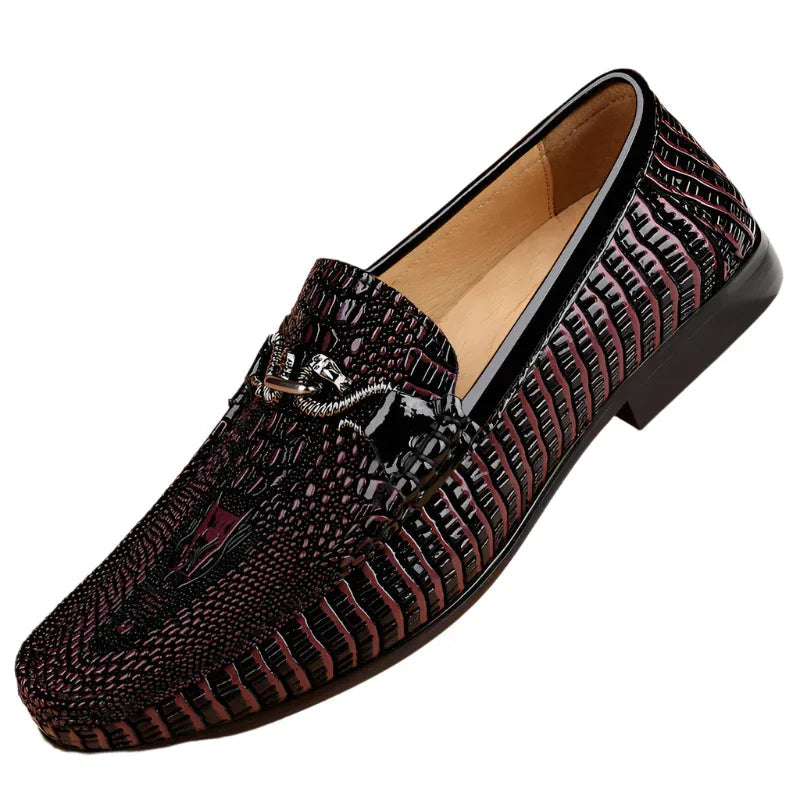 Gommino Men's First Layer Cowhide Loafers Soft Bottom Leather Shoes